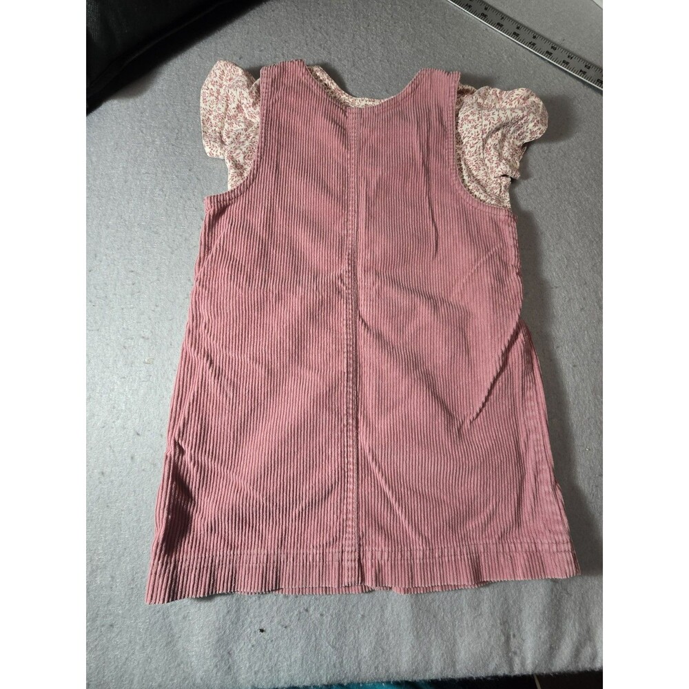 GAP Kids Pink Corduroy Jumper Dress Floral Tee 2 Piece XS 3-4 NWOT - Picture 14 of 14